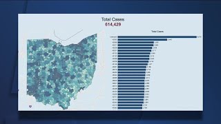Ohio Department of Health dashboard shows COVID-19 cases by zip code
