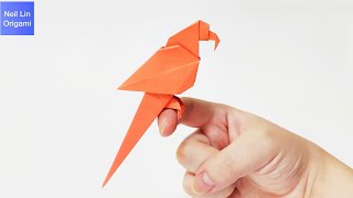 Easy Origami: Paper Parrot / How to make Origami Parrot