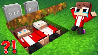 How Baby Maizen Found HIS PARENT'S GRAVE in Minecraft! - Parody Story(JJ and Mikey TV)