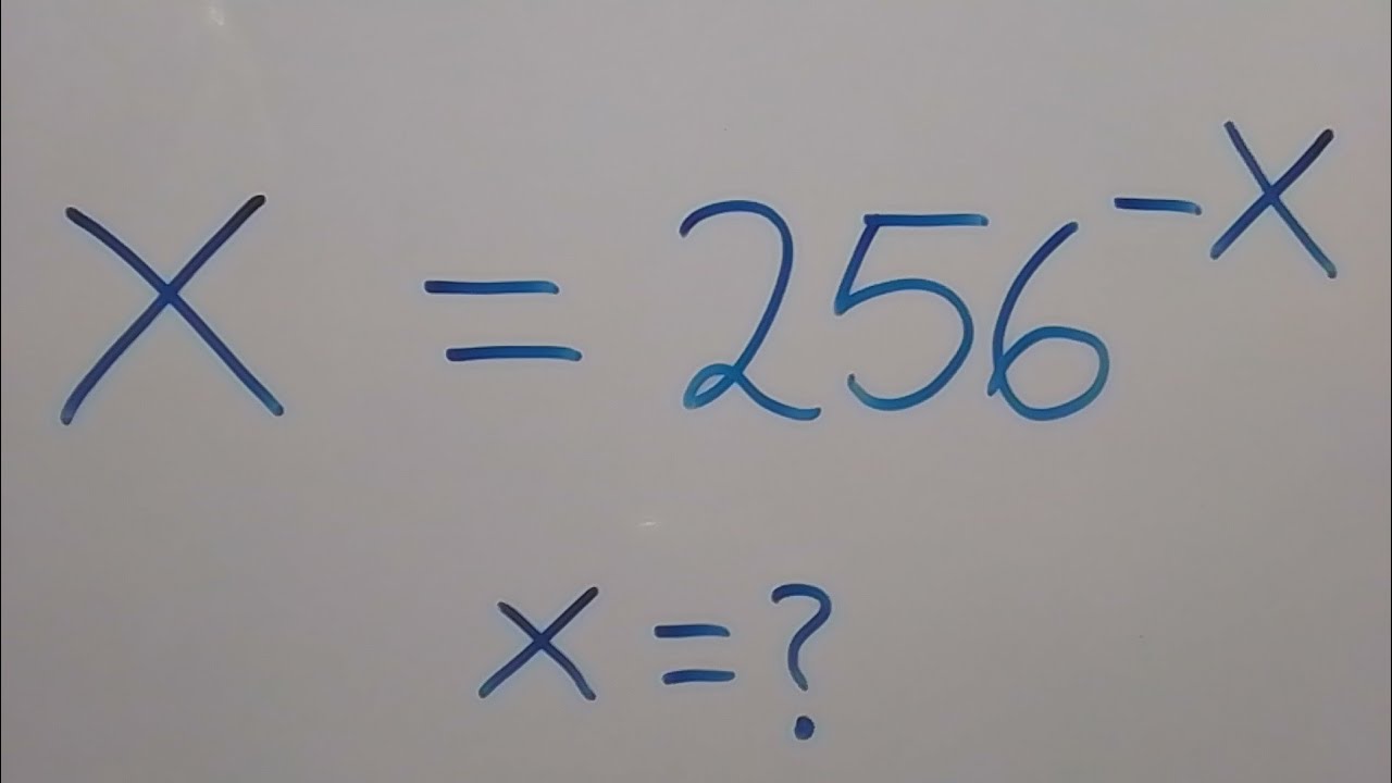 Germany Math Olympiad Nice Exponential Problem Youtube