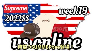 Supreme 2022ss week19 USオンラインを見守る　サマーTee ニューエラ！