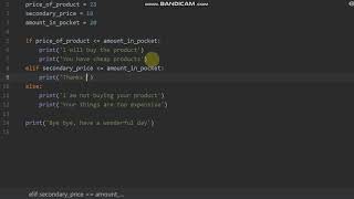 Python Basics - Part 11 (Elif Statement)