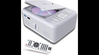 RCA RPJ140 Projector Review – Pros \u0026 Cons - Built in Bluetooth \u0026 DVD Player