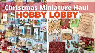 Hobby Lobby Christmas Miniatures + Haul + Dollhouse Decorations