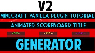 Vanilla 1.9 | Animated scoreboard sidebars generator V2