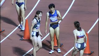 福井ナイトゲームズ  女子100m決勝　2020.8　陸上/湯淺佳那子/鶴田玲美/壹岐あいこ,いちこ