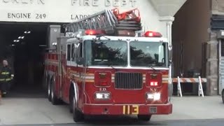 *2002 Spare* FDNY engine 249 and ladder 113 (spare) responding 1/14/23