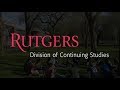 About Rutgers Division of Continuing Studies