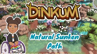 #dinkum Let's Make A Natural Glowing Sunken Path Home!