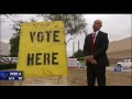 trump sign with razor blades injures person