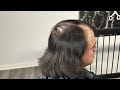 Modern mullet using a straight hair unit