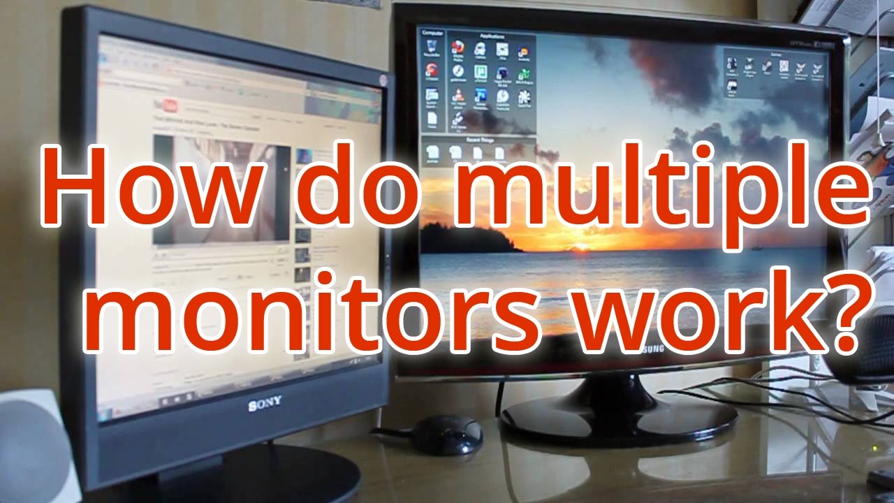 How Do Dual Monitors Work Youtube
