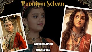 Saree Draping Styles from PONNIYIN SELVAN 🔥 #saree #ponniyinselvan #sareedraping