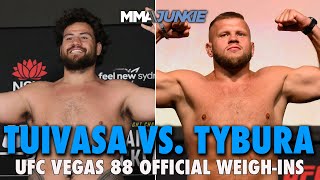 UFC Fight Night 239: Tuivasa vs. Tybura Official Weigh-Ins Live Stream | Fri. 12 p.m. ET