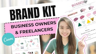 How to Create a BRAND KIT on Canva 2024 | Business Owners & Freelancers [CC English Subtitle]