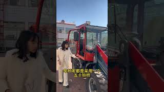 Diesel small forklift single cylinder four-wheel drive farm small forklift manure removal truck