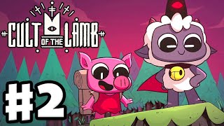 Cult of the Lamb - Gameplay Walkthrough Part 2 - Leshy Boss Fight!