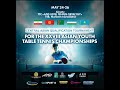 Central Asian Qualification Tournament for 28th Asian Youth Table Tennis Championships 2024.Day 2 T1