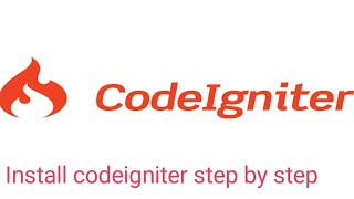 How to install codeigniter Step by Step|| PHP framework 🧚