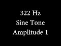 322 hz sine tone amplitude 1