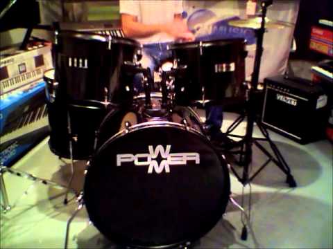 Batería Completa 5 Cuerpos POWER M | GNMUSIC - YouTube