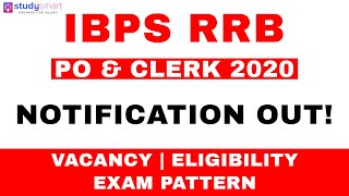 IBPS RRB PO & Clerk 2020 Notification Out | Vacancies | Exam pattern | Eligibility