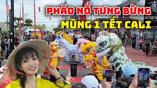 Đốt Pháo Tưng Bừng Long Trời Mùng 1 Tết 2025 ở Phước Lộc Thọ Tại Nam Cali | KT Food