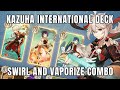 Kazuha International Deck Destroys Opponents With Chain Vaporize Reactions! | Genshin TCG