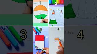 4 different Republic Day drawing #shorts #drawing #RepublicDayspecialdrawing