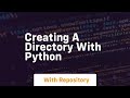 Creating a directory with python