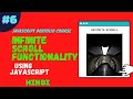 Infinite scroll functionality | Javascript portfolio course