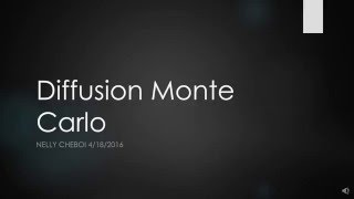 Diffusion Monte Carlo