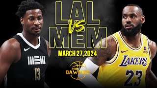 Los Angeles Lakers vs Memphis Grizzlies Full Game Highlights | March 27, 2024 | FreeDawkins