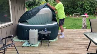 Saluspa Inflatable Hot Tub - 9 Months Later Review - Cleaning