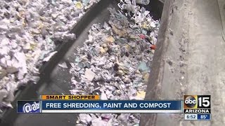 FREE shredding, paint and compost