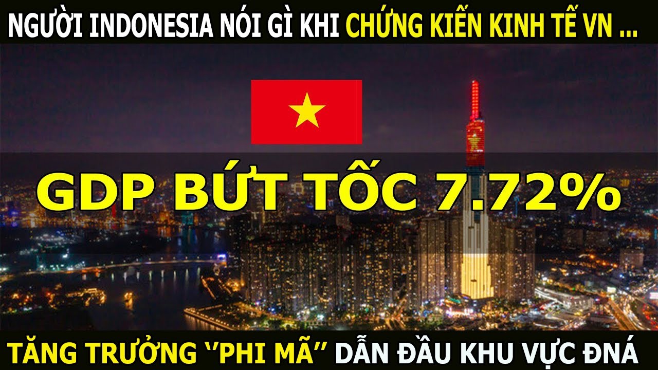 Bất Ngờ Với Bình Luận Của Người Indonesia, Khi Chứng Kiến GDP Việt Nam ...