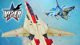F-16 Viper Vs F-14 Tomcat Dogfight | Digital Combat Simulator | DCS |