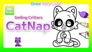 Drawing Coloring Catnap Smiling Critters How To Draw A Cute Cat Kitten Drawing Coloring Catnap Smiling Critters How To Draw A Cute Cat Kitten