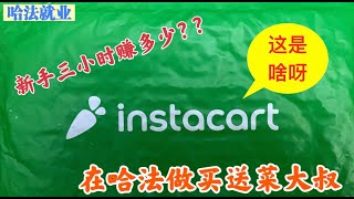 周末做instacart买送菜大叔，第一天