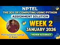 NPTEL: The Joy of Computing using Python - Week 2 Assignment Solution | Jan 2026