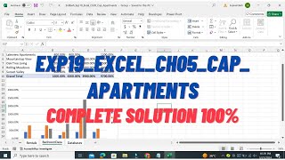 Exp19_Excel_Ch05_Cap_Apartments | Excel Chapter 5 Capstone – Appartments | @Assignment HomeWork Solu