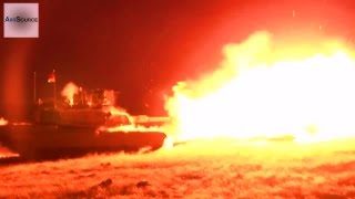 M1A2 Abrams SEP Night Fire and Maneuver Exercises