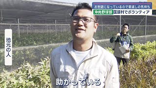 沖縄尚学野球部が大雨被害の国頭村でボランティア活動