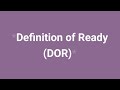 EP2 - Definition of Ready (DOR) Ways of Working #agilemanagement