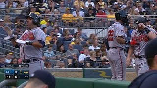 ATL@PIT: Braves put up six runs in the 1st inning