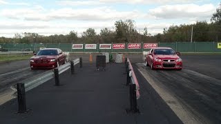 REDSEXY vs  BULLEE - Lapeer Dragway 2014 SS Sedan vs SRT8 Charger