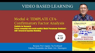 SFR Modul 4/17 SEM-AMOS  Template Confirmatory Factor Analysis