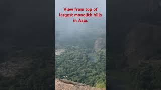 Savandurga Hill: Asia's Majestic Monolith from Above