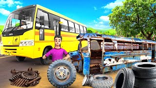 பள்ளி பஸ் பழுது - School Bus Repair Story | 3D Animated Tamil Moral Stories | Maa Maa TV Stories