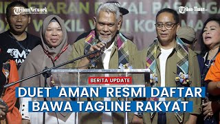 Duet Aman Mendaftar Terakhir ke KPU, Janji Bawa Keamanan Bagi Makassar